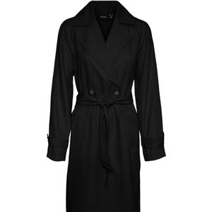 Vero Moda belted trench Med black